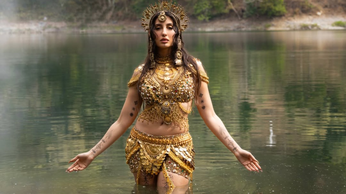 Nora Fatehi’s Bold Lake Goddess Look Sparks Internet Frenzy