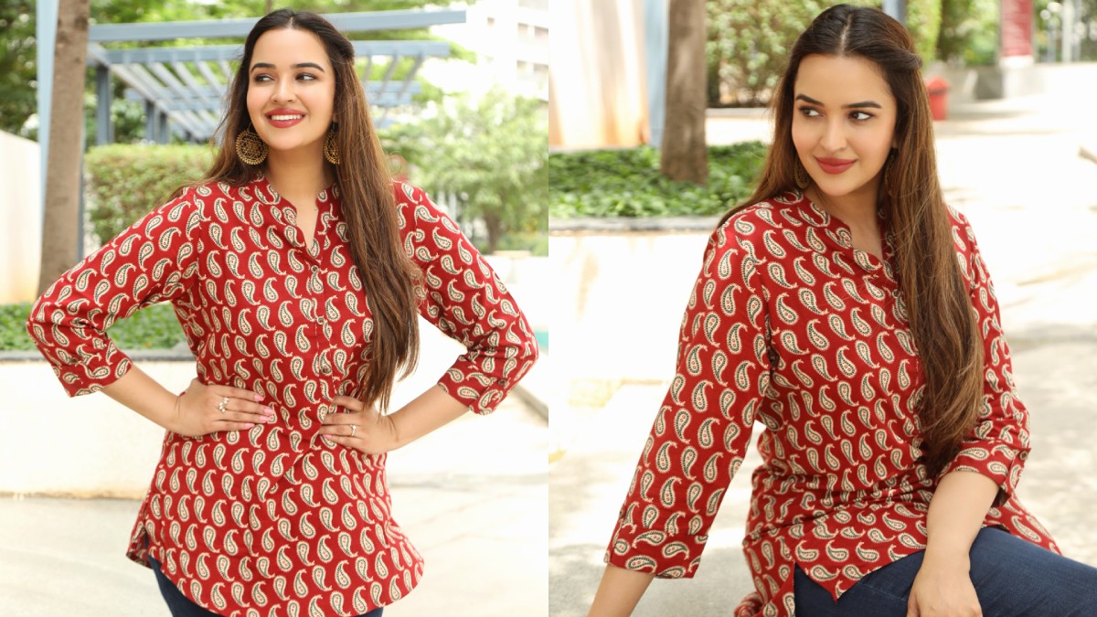 Pujita Ponnada Brings Fresh Energy to Traditional Fashion with This Elegant Red Ensemble