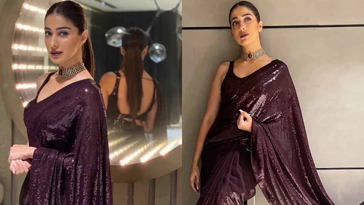 Raai Laxmi Stuns in a Shimmering Sequined Ensemble, See Her Latest Glamorous Photos