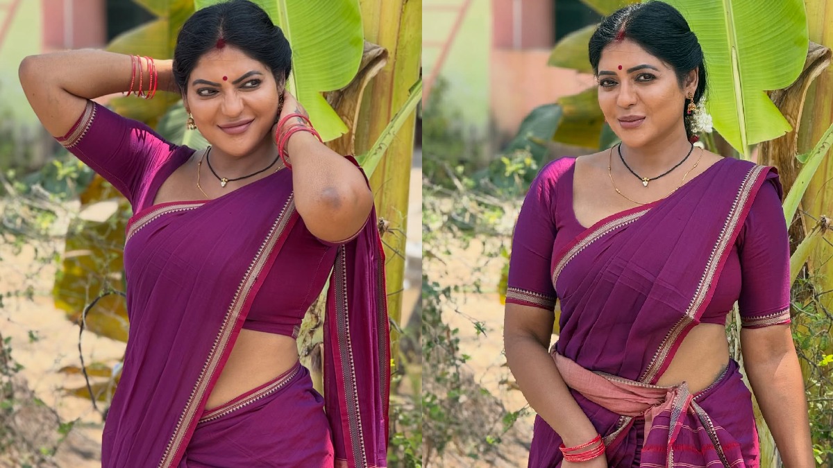 Reshma Pasupuleti : கொளுத்தும் வெயிலுக்கு காட்டன் சேலைதான் சரி.. ரேஷ்மா பசுபுலேட்டியின் ரீசண்ட் போட்டோஸ்