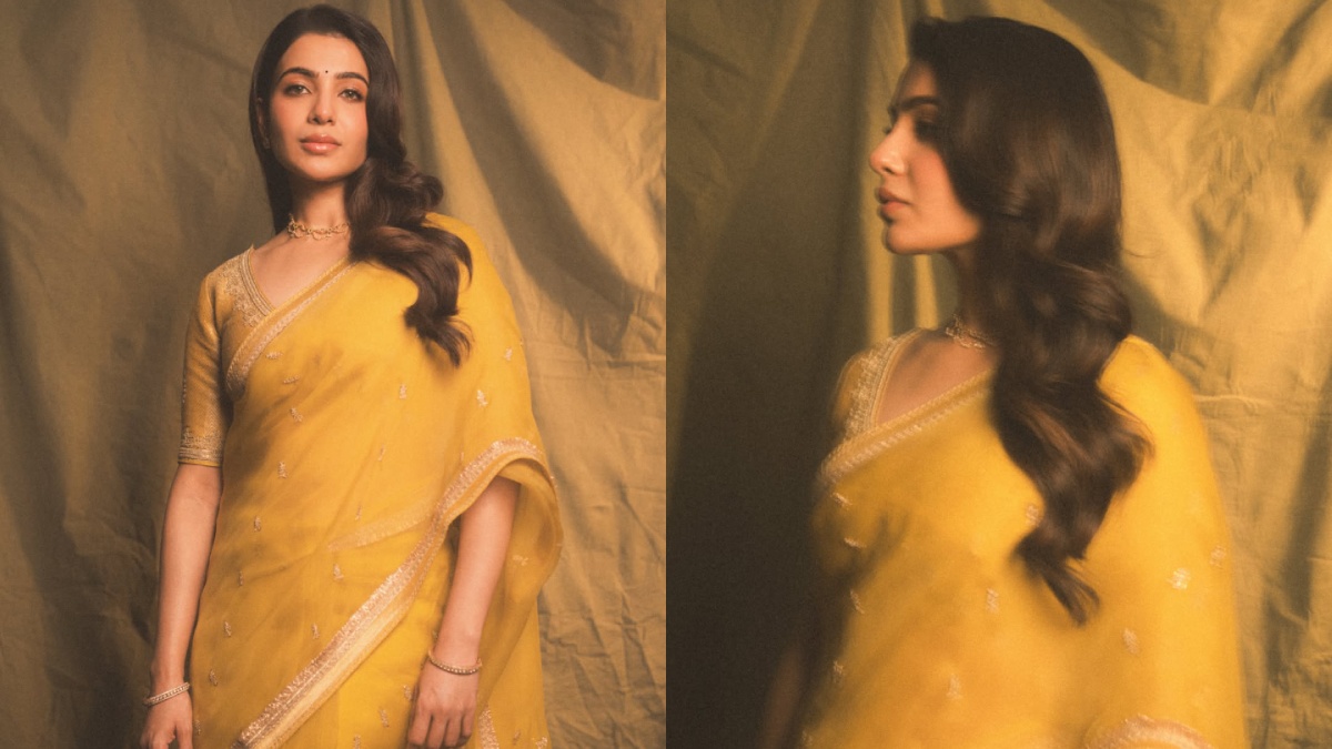 Samantha Ruth Prabhu Yellow Saree Look: Actress Redefines Traditional Elegance With Grace