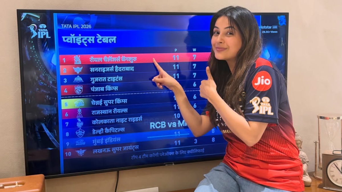 Shehnaaz Gill’s IPL 2026 Appearance Sparks Devdutt Padikkal Dating Rumours After Viral RCB Videos