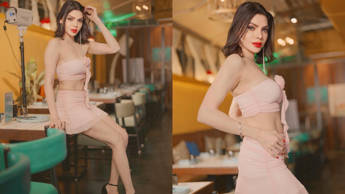 Sherlyn Chopra’s Pink Glam Look Takes Over the Internet With Bold Fashion Energy