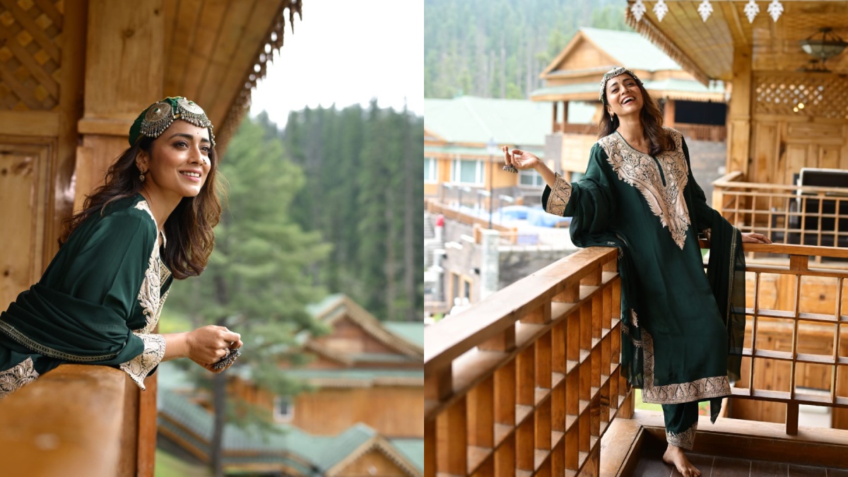 Shriya Saran’s Kashmiri Pheran Look Is a Perfect Blend of Culture and Luxury