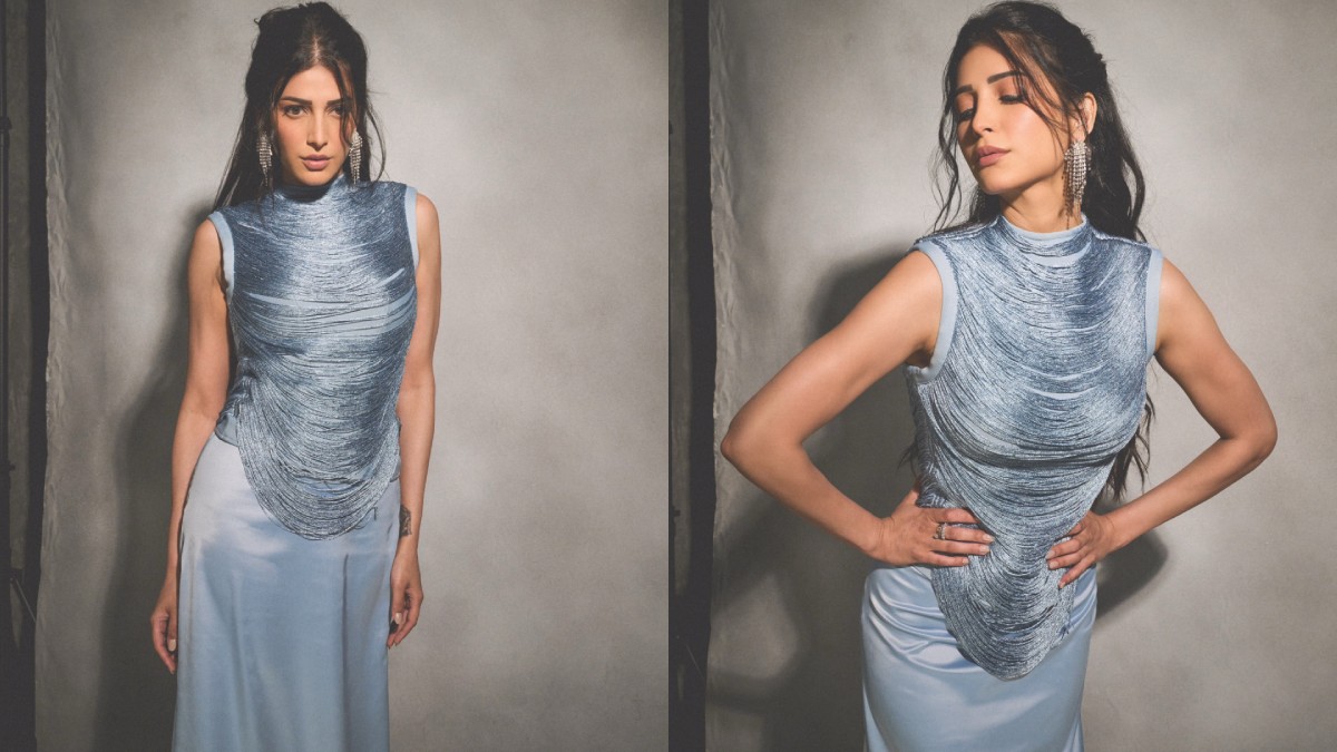 Shruti Haasan's Ethereal Blue Outfit Is the Celebrity Fashion Trend to Watch