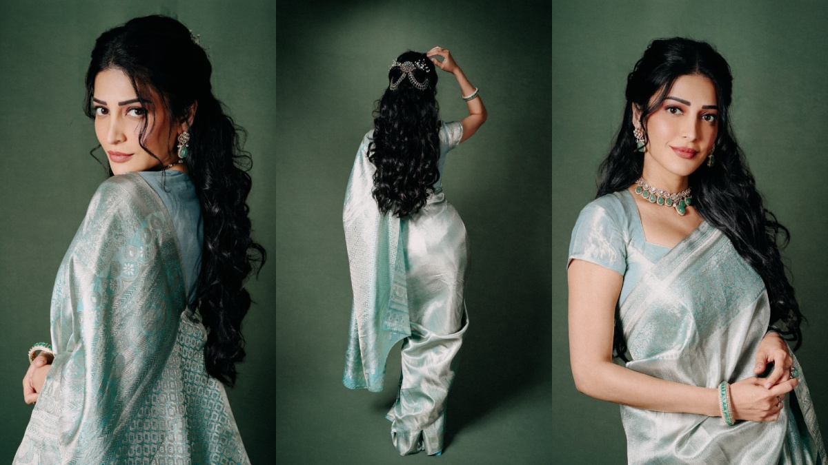 Shruti Haasan's Royal Saree Style Is Every Fashion Lover's New Inspiration
