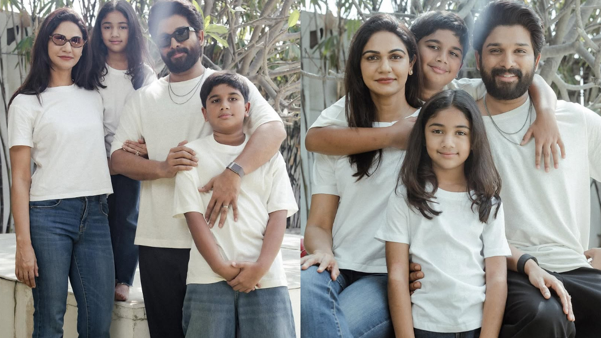 Sneha Reddy Shares Heartwarming Family Picture With Allu Arjun And Kids ...