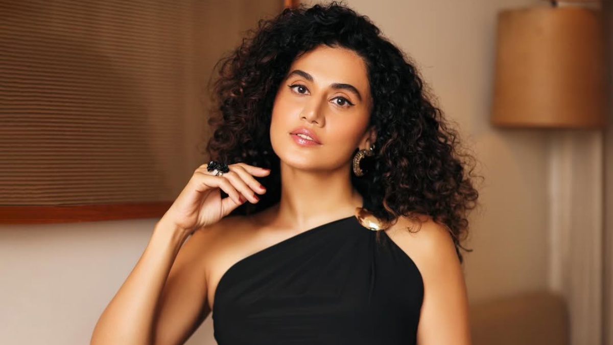 Taapsee Pannu Turns Up the Heat in Bold Black Cut-Out Glam Look