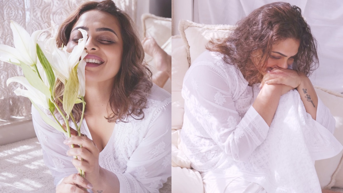 Timeless Beauty: Shilpa Shirodkar’s Peaceful White Ensemble Photos Go Viral