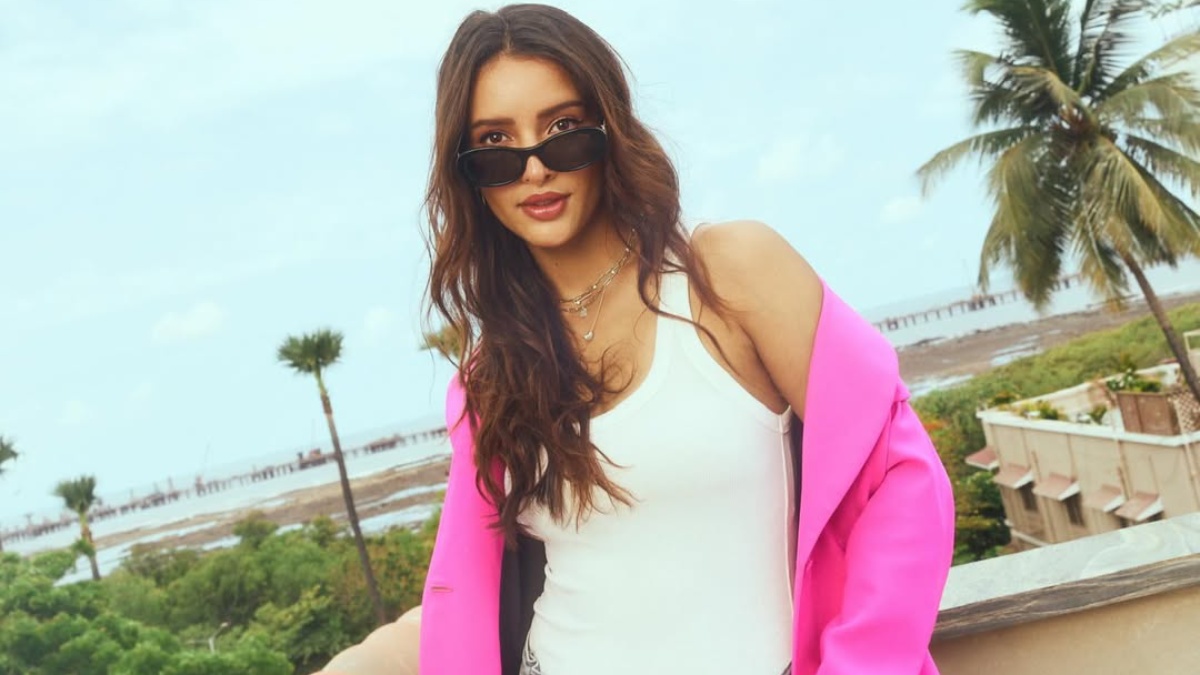 Tripti Dimri Serves Boss Babe Energy in Bold Pink Blazer and Ripped Denim Look