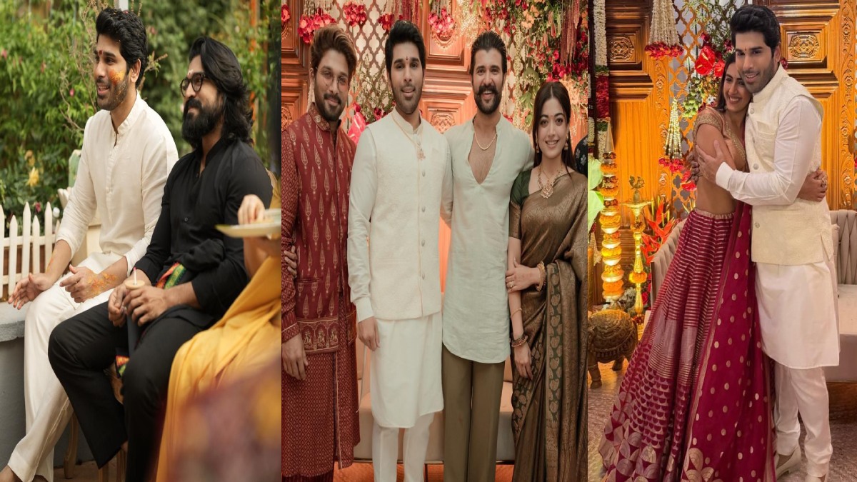 Allu Sirish-Nayanika Wedding: పెళ్లి కొడుకుగా అల్లు శిరీష్.. అల్లు ఫ్యామిలీకి రష్మిక- విజయ్ సర్‌ప్రైజ్!