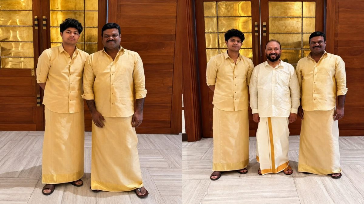 பட்டு வேட்டி சட்டையில் ஜேசன் சஞ்சய்.. லைகா வீட்டு திருமணத்தில் அப்படியே அப்பா விஜய் மாதிரி கலக்கிட்டாரு