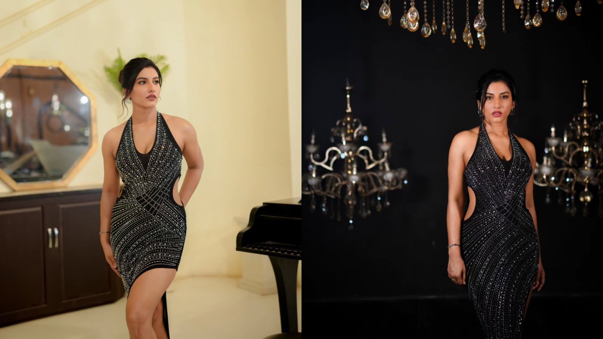 Vishnu Priya Bhimeneni Brings Modern Glamour to Life in a Stunning Black Look