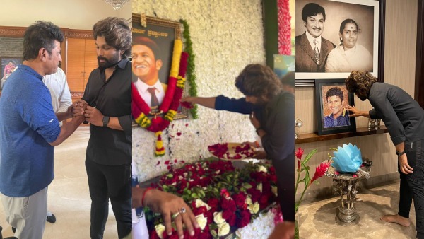 Allu Arjun Visits Puneeth OHuse
