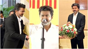 நாங்கெல்லாம் கோட் சூட் போடக்கூடாதா?..கல்யாண வீட்டுலயும் புலம்புறாங்க.. முதல்வர் விஜய் பேச்சு!