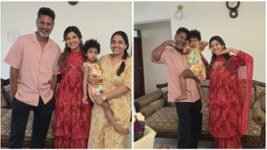 பிரபுதேவாவின் மகளை பாருங்க.. செம க்யூட்.. நடிகை ரம்பா வெளியிட்ட போட்டோ!