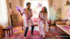 ஒட்டுத் துணியில்லாமல் ஹோலி கொண்டாடிய நடிகை.. பிரைவேட் போட்டோஸ் வேற எடுத்துக்கிட்டாங்களாம்?