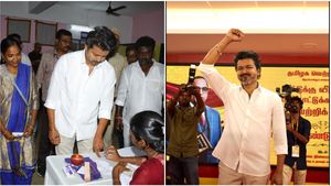 ஹலோ.. யாருது பா இந்த ஃபோன்?.. கூட்டத்திற்கு மத்தியில் விஜய் செய்த சம்பவம்!
