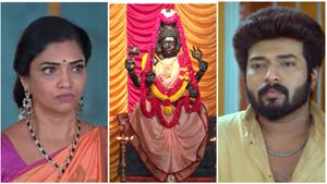 கார்த்திக்கை சிக்க வைக்க சந்திரகலாவின் பிளான்.. அம்மன் தாலியுடன் தப்பிய ரவுடிகள்..கார்த்திகை தீபம்!