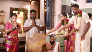 ஊரு கண்ணு.. உறவு கண்ணு.. ஜம்முனு வீட்டைக் கட்டி.. குடியேறிய VJ மணிமேகலை உசேன் தம்பதியர்