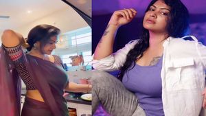 கொண்டையை போட்டுக்கொண்டு களத்தில் குதித்த ரச்சிதா மகாலட்சுமி.. அந்த நேரத்திலும் எவ்வளவு அழகு பாருங்க