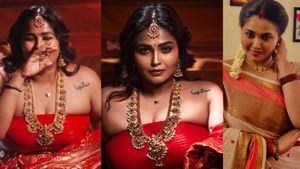 பஞ்சுமிட்டாய் சேலை கட்டி.. அர்ச்சனா மாரியப்பனின் அந்த வைரல் போட்டோஷூட்.. மேக்கிங்கே மிரட்டுதே!