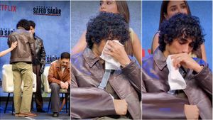 சித்தார்த்துக்கு என்ன ஆச்சு? கையில் பெரிய கட்டு.. மேடையில் உடைந்து அழுதார்!