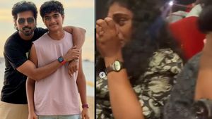 விஜய் படம் பார்த்து குடும்பத்துடன் அழுத தம்பி விக்ராந்த்.. மகன் இவ்ளோ பெருசா வளர்ந்துட்டாரே!