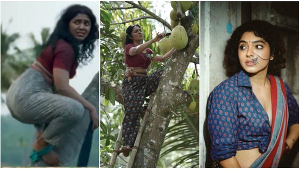 தென்னை மரம் ஏறிய நடிகையின் ஜாக்கெட்டை பாத்தீங்களா? இப்படி கூடவா மாடல் இருக்கு?