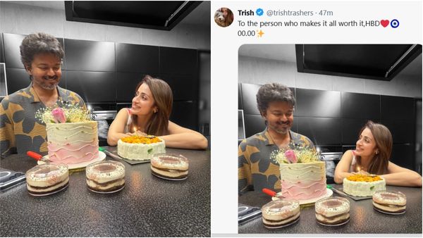 நள்ளிரவு 12 மணி.. 5 கேக்குகள்.. முதல்வர் விஜயின் பிறந்தநாள்.. ஒரே ஒரு போட்டோவால் அதிரவிட்ட த்ரிஷா!