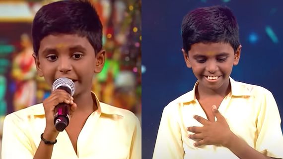  சூப்பர் சிங்கர் ஜூனியர் 10 போட்டியாளர் விஷ்ணு.. மழலை குரலுக்கு பின்னால் கிராமத்து அழுகுரல்!