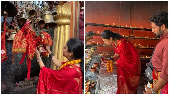 'ரெட்ரோ' வெற்றி பெற பிரார்த்தனை.. கவுஹாத்தி காமாக்யா கோவிலில் சூர்யா - ஜோதிகா சாமி தரிசனம்!