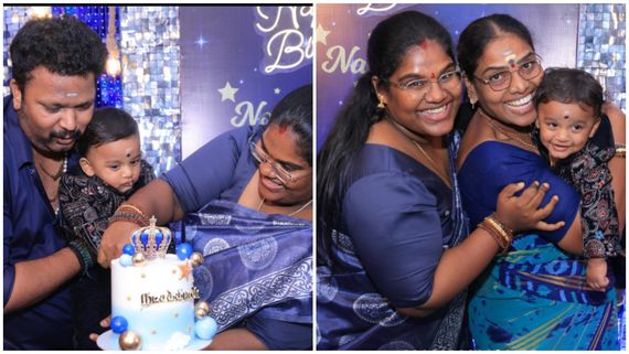  மகனின் முதல் பிறந்த நாள்.. அப்பாவை மறக்காத இந்திரஜா.. கண்ணீருடன் கொண்டாட்டம்!