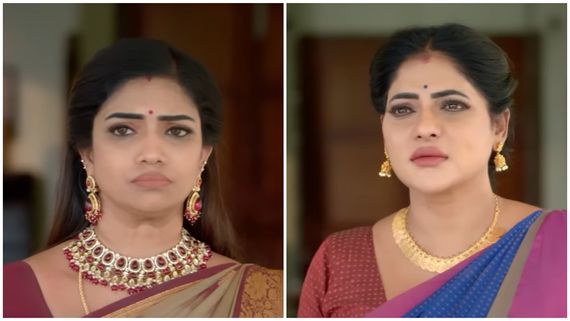 வீடியோவை காட்டிய கார்த்திக்.. சாமுண்டீஸ்வரி காலில் விழுந்து கெஞ்சும் சந்திரகலா.. கார்த்திகை தீபம்!