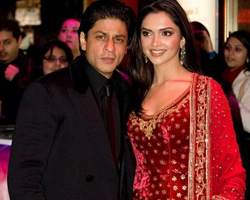 Sharukhan with Deepika Paducon Sharukhan with Deepika Paducon