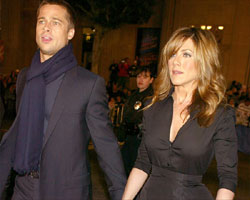 Pitt with Jennifer aniston