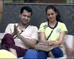 Monica Bedi with Rahul Mahajan