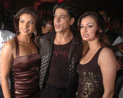 Priyanka Chopra, Shahrukh Khan and Dia MIrza