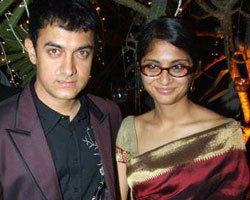Aamir Khan with wife Kiran