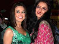 Preity Zinta and Rekha Preity Zinta and Rekha