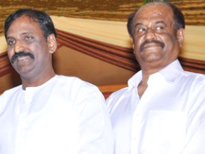 Vairamuthu and Rajinikanth Vairamuthu and Rajinikanth