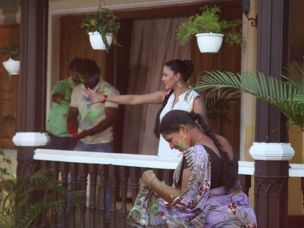 ஹோலி கொண்டாடும் வீணா