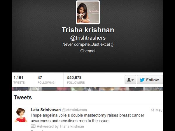 திரிஷாவின் ரசிகர்கள்