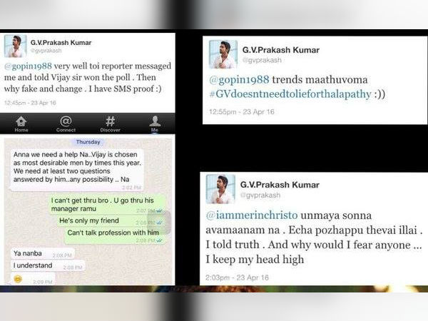 GV Prakash Kumar blasts Leading English daily