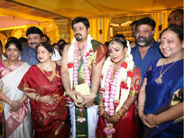 Actress Jayachitra's son marries Keerthi Hanuha 