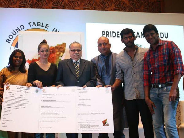 Vishal donates his prize money to farmers 