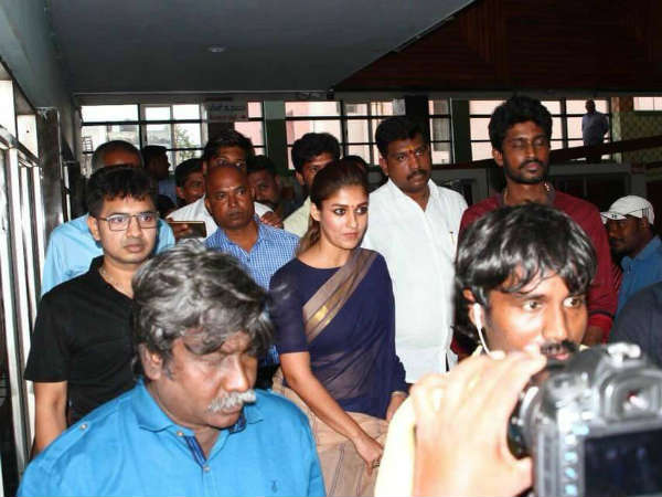 Nayanthara visits Aramm show at Kasi 