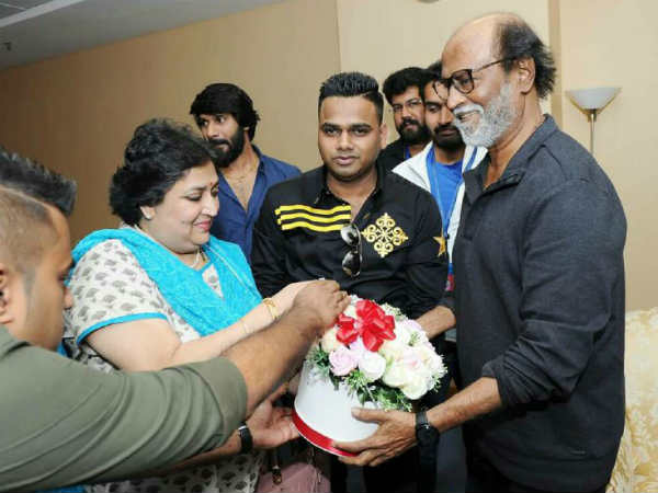 ரஜினிகாந்துக்கு வரவேற்பு