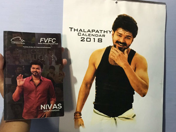 Vijay surprises his fan Vijay surprises his fan