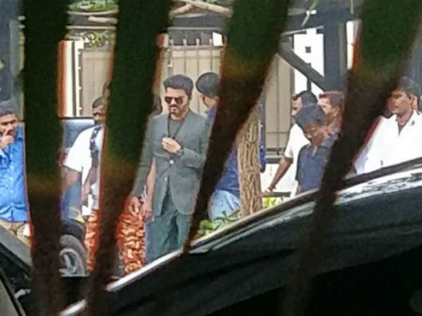 Vijay62 shooting spot photo goes viral Vijay62 shooting spot photo goes viral